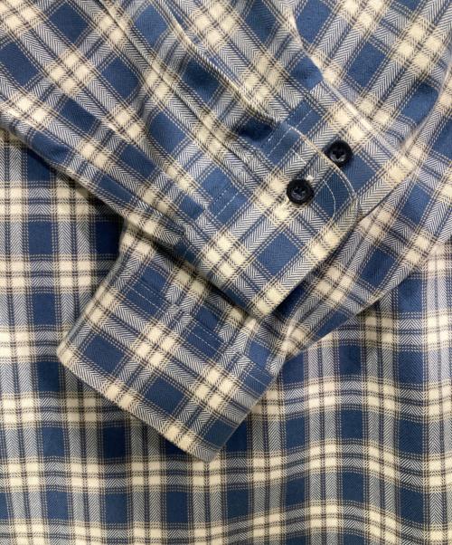 L.L.Bean（エルエルビーン）L.L.Bean (エルエルビーン) チェックシャツ ブルー×アイボリー サイズ:Lの古着・服飾アイテム