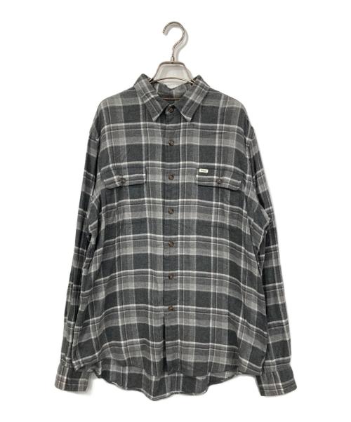 POLO RALPH LAUREN（ポロ・ラルフローレン）POLO RALPH LAUREN (ポロ・ラルフローレン) エルボーパッチチェックネルシャツ グレー サイズ:Lの古着・服飾アイテム