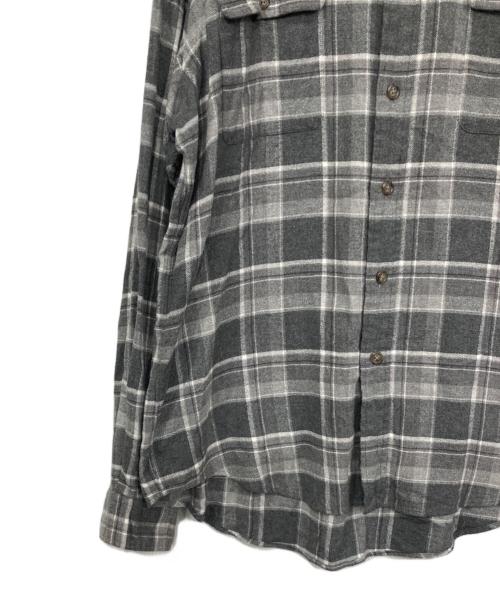 POLO RALPH LAUREN（ポロ・ラルフローレン）POLO RALPH LAUREN (ポロ・ラルフローレン) エルボーパッチチェックネルシャツ グレー サイズ:Lの古着・服飾アイテム