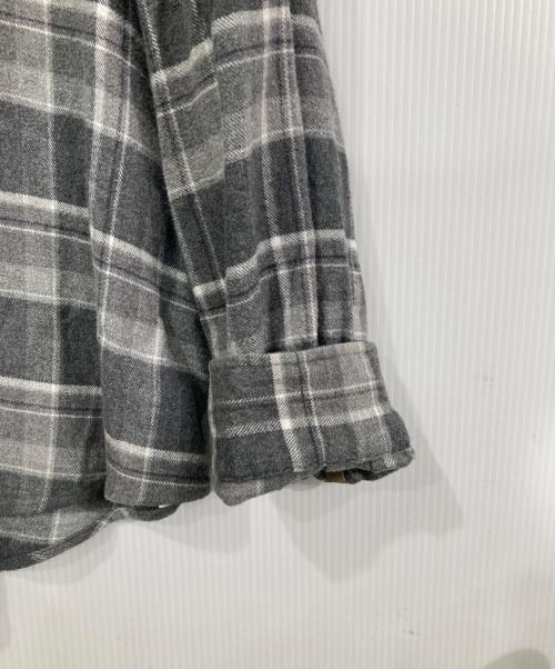 POLO RALPH LAUREN（ポロ・ラルフローレン）POLO RALPH LAUREN (ポロ・ラルフローレン) エルボーパッチチェックネルシャツ グレー サイズ:Lの古着・服飾アイテム