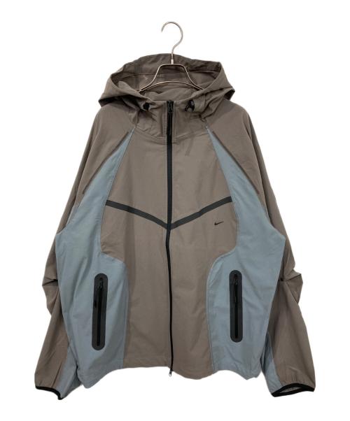 NIKE（ナイキ）NIKE (ナイキ) ウーブン カラーブロック ジャケット ブラウン×ブルー サイズ:2XL 未使用品の古着・服飾アイテム