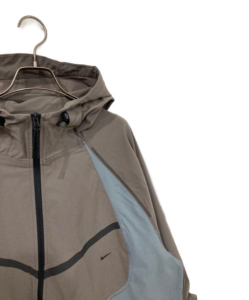 NIKE（ナイキ）NIKE (ナイキ) ウーブン カラーブロック ジャケット ブラウン×ブルー サイズ:2XL 未使用品の古着・服飾アイテム
