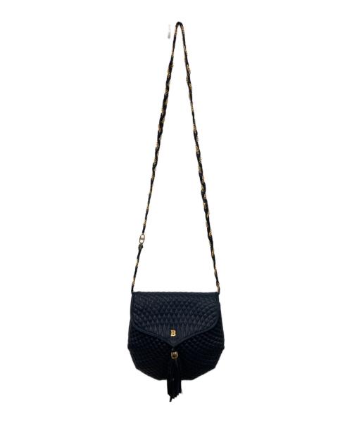 BALLY（バリー）BALLY (バリー) フリンレザーキルティングジショルダーバッグ ネイビーの古着・服飾アイテム
