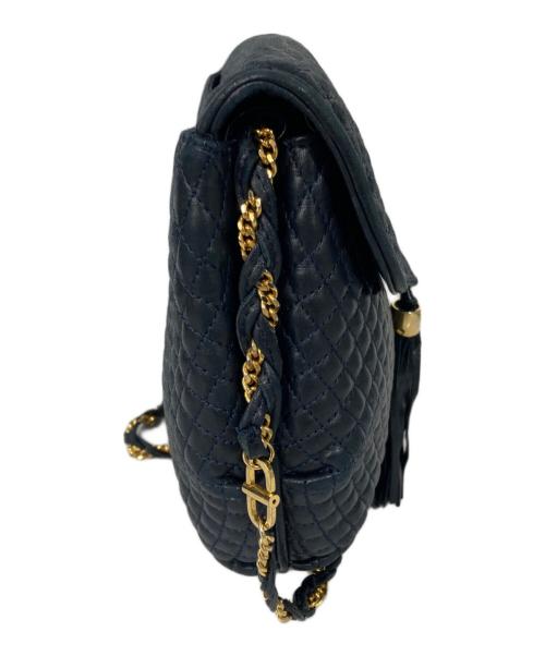 BALLY（バリー）BALLY (バリー) フリンレザーキルティングジショルダーバッグ ネイビーの古着・服飾アイテム