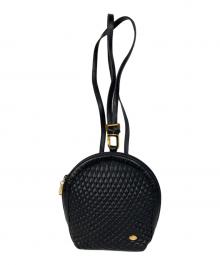BALLY（バリー）の古着「レザーキルティングショルダーバッグ」｜ブラック