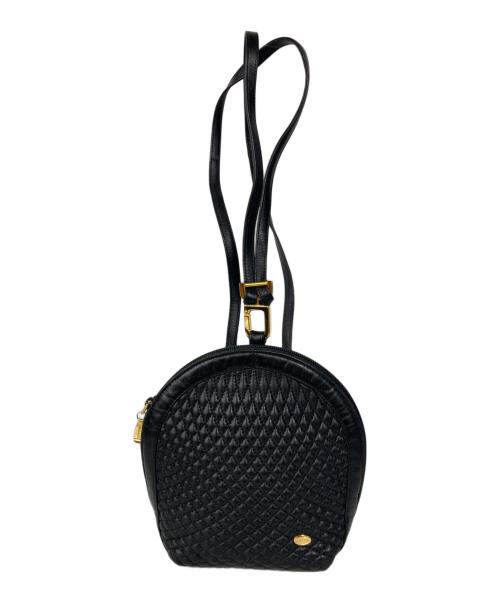 BALLY（バリー）BALLY (バリー) レザーキルティングショルダーバッグ ブラックの古着・服飾アイテム