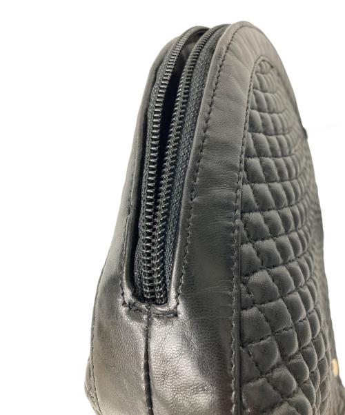 BALLY（バリー）BALLY (バリー) レザーキルティングショルダーバッグ ブラックの古着・服飾アイテム
