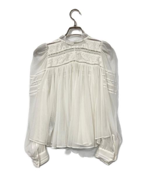 Snidel（スナイデル）Snidel (スナイデル) シフォンブラウス ホワイト サイズ:Fの古着・服飾アイテム
