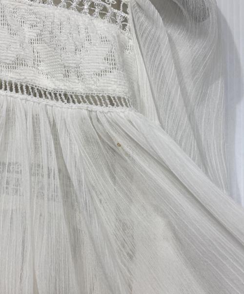 Snidel（スナイデル）Snidel (スナイデル) シフォンブラウス ホワイト サイズ:Fの古着・服飾アイテム