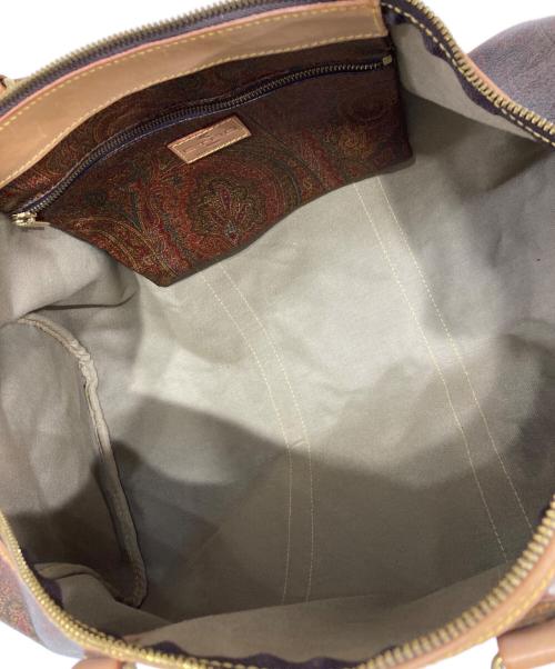 ETRO（エトロ）ETRO (エトロ) ペイズリー柄ボストンバッグ ブラウンの古着・服飾アイテム