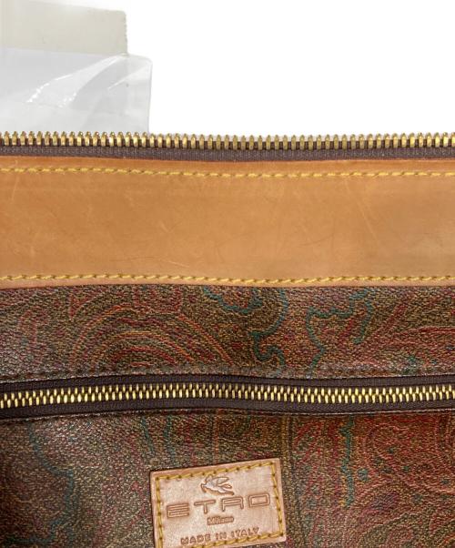 ETRO（エトロ）ETRO (エトロ) ペイズリー柄ボストンバッグ ブラウンの古着・服飾アイテム