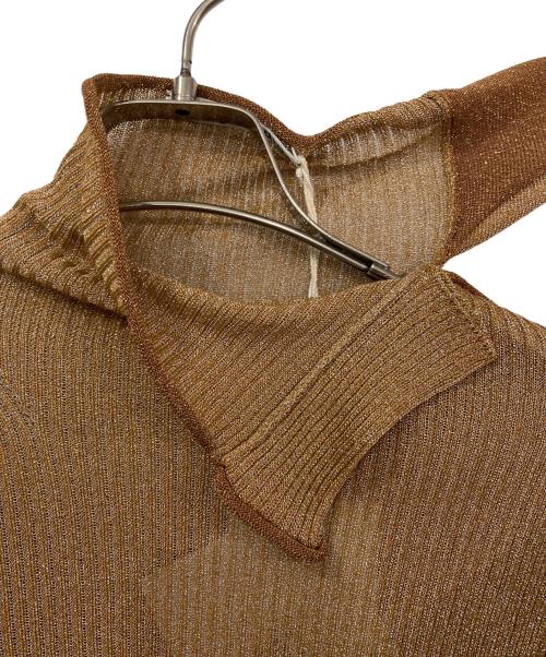 Acne studios（アクネ ストゥディオズ）ACNE STUDIOS (アクネ ストゥディオズ) ラメニット ブラウン サイズ:XXSの古着・服飾アイテム