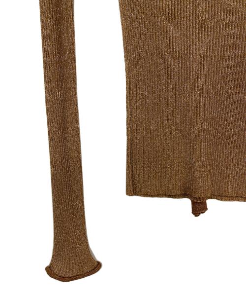 Acne studios（アクネ ストゥディオズ）ACNE STUDIOS (アクネ ストゥディオズ) ラメニット ブラウン サイズ:XXSの古着・服飾アイテム