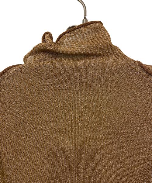 Acne studios（アクネ ストゥディオズ）ACNE STUDIOS (アクネ ストゥディオズ) ラメニット ブラウン サイズ:XXSの古着・服飾アイテム