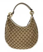 GUCCIグッチ）の古着「GGツインズワンショルダーバッグ」｜ベージュ