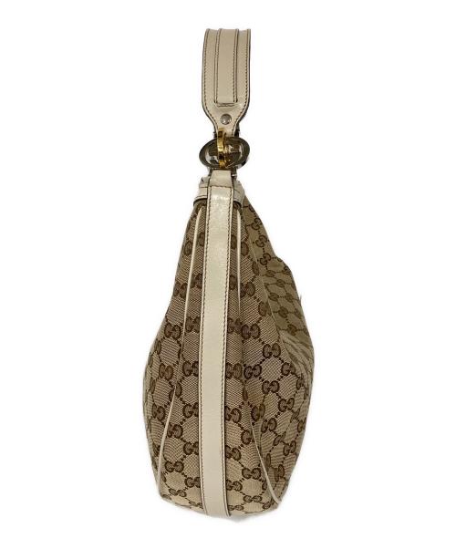GUCCI（グッチ）GUCCI (グッチ) GGツインズワンショルダーバッグ ベージュの古着・服飾アイテム