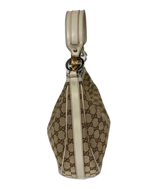 GUCCI（グッチ）GUCCI (グッチ) GGツインズワンショルダーバッグ ベージュの古着・服飾アイテム