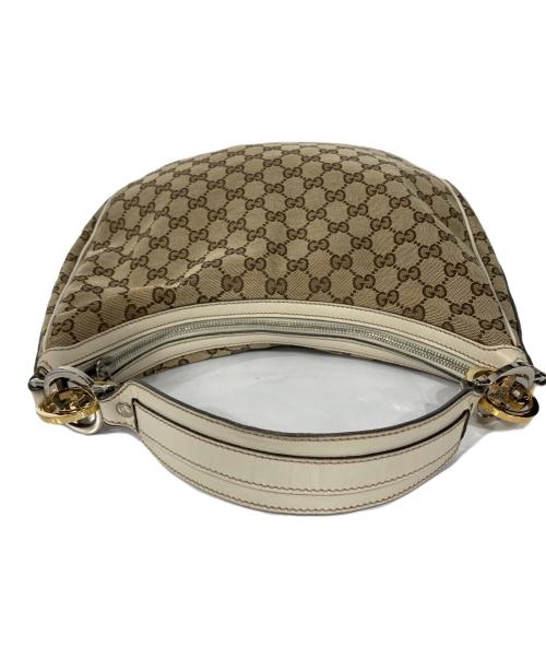 GUCCI（グッチ）GUCCI (グッチ) GGツインズワンショルダーバッグ ベージュの古着・服飾アイテム