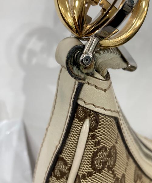 GUCCI（グッチ）GUCCI (グッチ) GGツインズワンショルダーバッグ ベージュの古着・服飾アイテム