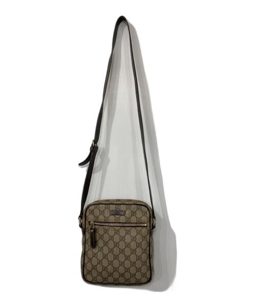 GUCCI（グッチ）GUCCI (グッチ) GGスプリーム ショルダーバッグ ベージュの古着・服飾アイテム