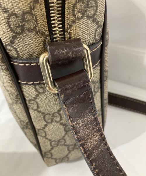 GUCCI（グッチ）GUCCI (グッチ) GGスプリーム ショルダーバッグ ベージュの古着・服飾アイテム