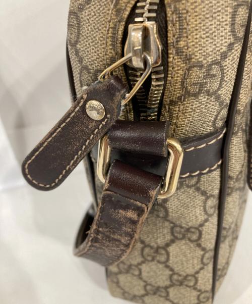 GUCCI（グッチ）GUCCI (グッチ) GGスプリーム ショルダーバッグ ベージュの古着・服飾アイテム
