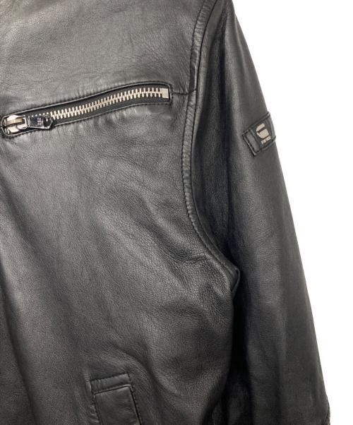 G-STAR RAW（ジースターロゥ）G-STAR RAW (ジースターロゥ) MOWER LEATHER JKT ブラック サイズ:Lの古着・服飾アイテム