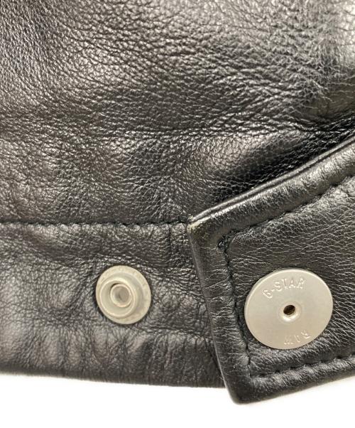 G-STAR RAW（ジースターロゥ）G-STAR RAW (ジースターロゥ) MOWER LEATHER JKT ブラック サイズ:Lの古着・服飾アイテム