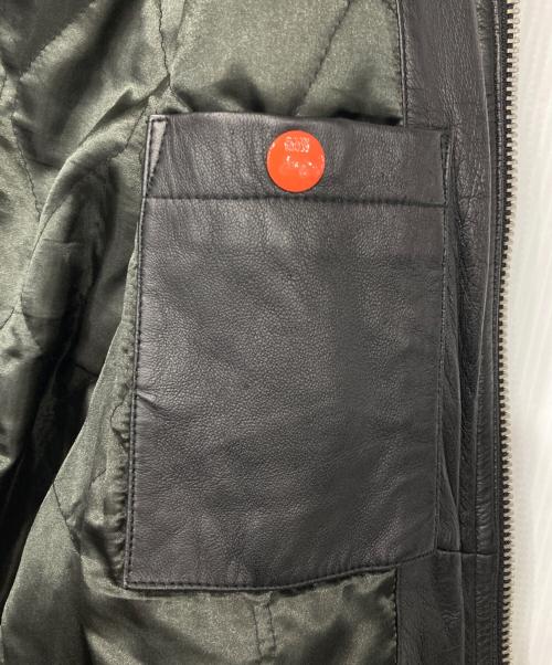 G-STAR RAW（ジースターロゥ）G-STAR RAW (ジースターロゥ) MOWER LEATHER JKT ブラック サイズ:Lの古着・服飾アイテム