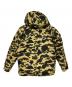 A BATHING APE (アベイシングエイプ) スノボダウンジャケット ベージュ×ブラック サイズ:XL：45000円