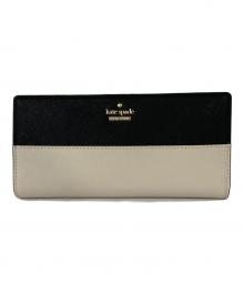 Kate Spade（ケイトスペード）の古着「長財布」｜ブラック×アイボリー