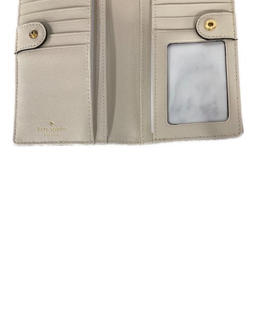 Kate Spade（ケイトスペード）Kate Spade (ケイトスペード) 長財布 ブラック×アイボリー 未使用品の古着・服飾アイテム
