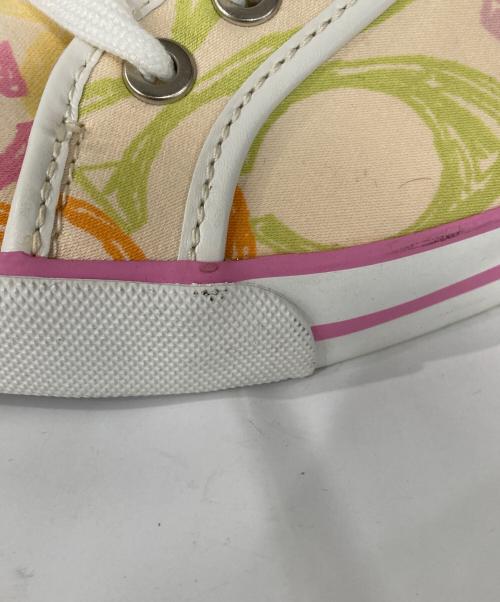 COACH（コーチ）COACH (コーチ) ローカットスニーカー ベージュ×ピンク サイズ:7Bの古着・服飾アイテム