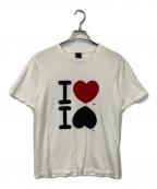 NUMBER (N)INEナンバーナイン）の古着「I Love But I Hate You グラフィックプリント半袖Tシャツ」｜ブラック