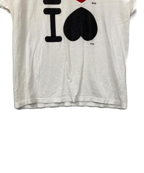 NUMBER (N)INE（ナンバーナイン）NUMBER (N)INE (ナンバーナイン) I Love But I Hate You グラフィックプリント半袖Tシャツ ブラック サイズ:2の古着・服飾アイテム
