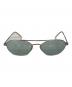 中古・古着 OLIVER PEOPLES (オリバーピープルズ) メタルフレームサングラス グリーン：16000円