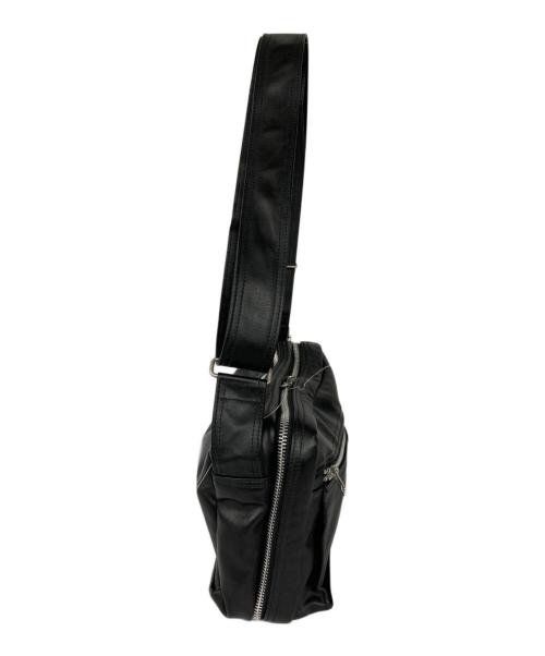 PORTER（ポーター）PORTER (ポーター) レザーショルダーバッグ ブラックの古着・服飾アイテム