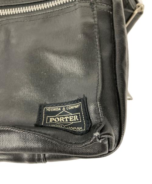 PORTER（ポーター）PORTER (ポーター) レザーショルダーバッグ ブラックの古着・服飾アイテム