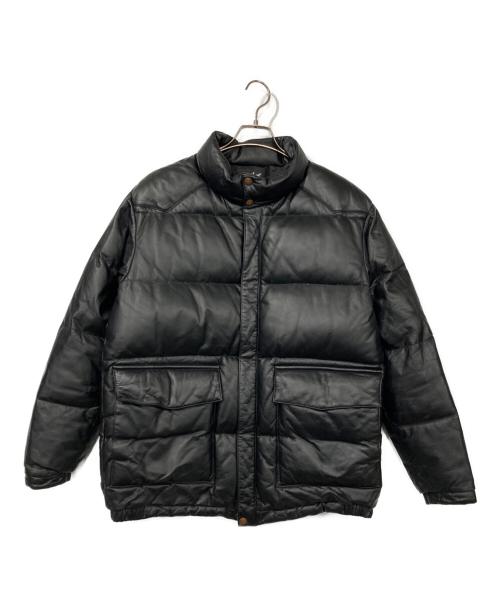 RED EAR（レッドイアー）RED EAR (レッドイアー) カウレザーダウンジャケット ブラック サイズ:Mの古着・服飾アイテム