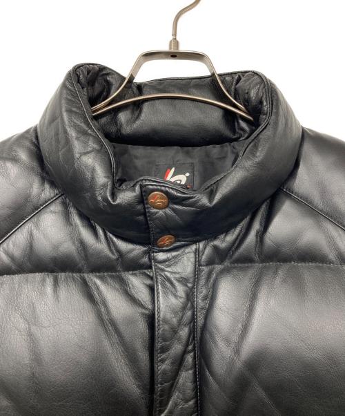 RED EAR（レッドイアー）RED EAR (レッドイアー) カウレザーダウンジャケット ブラック サイズ:Mの古着・服飾アイテム