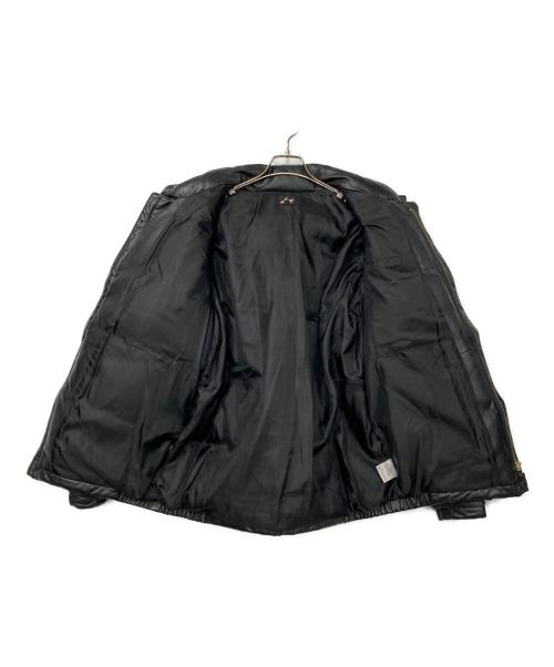 RED EAR（レッドイアー）RED EAR (レッドイアー) カウレザーダウンジャケット ブラック サイズ:Mの古着・服飾アイテム