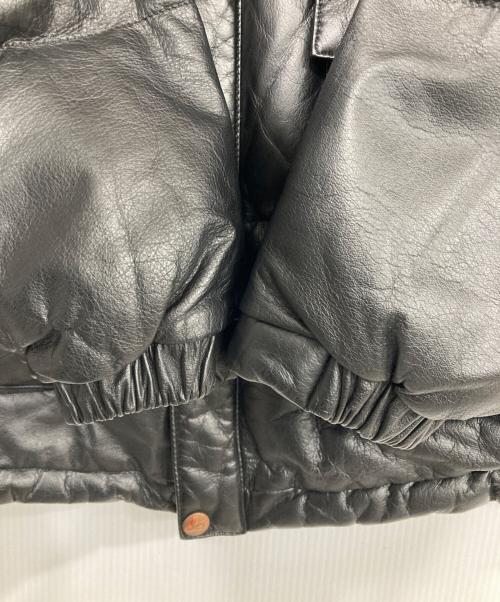 RED EAR（レッドイアー）RED EAR (レッドイアー) カウレザーダウンジャケット ブラック サイズ:Mの古着・服飾アイテム