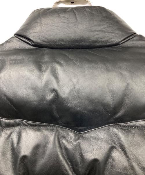 RED EAR（レッドイアー）RED EAR (レッドイアー) カウレザーダウンジャケット ブラック サイズ:Mの古着・服飾アイテム