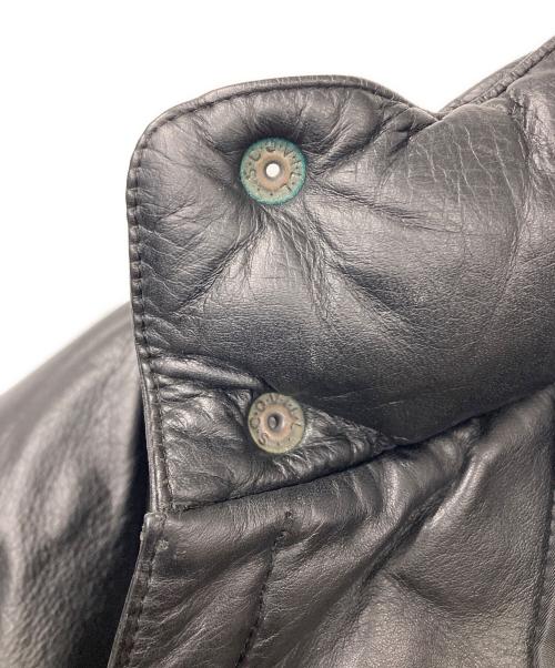 RED EAR（レッドイアー）RED EAR (レッドイアー) カウレザーダウンジャケット ブラック サイズ:Mの古着・服飾アイテム