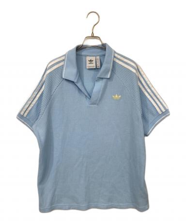 中古・古着通販】adidas (アディダス) ワッフル ニット ポロシャツ