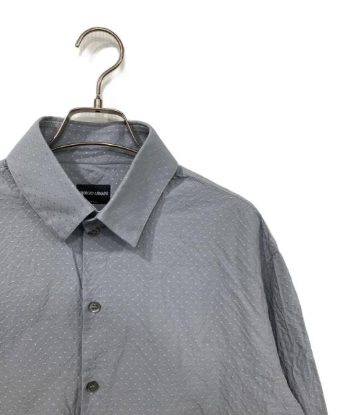 GIORGIO ARMANI（ジョルジョアルマーニ）GIORGIO ARMANI (ジョルジョアルマーニ) 長袖シャツ ブルー サイズ:43の古着・服飾アイテム