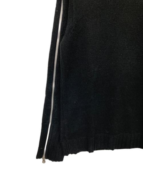 ARMANI EXCHANGE（アルマーニ エクスチェンジ）ARMANI EXCHANGE (アルマーニ エクスチェンジ) ジップデザインニット ブラック サイズ:XSの古着・服飾アイテム