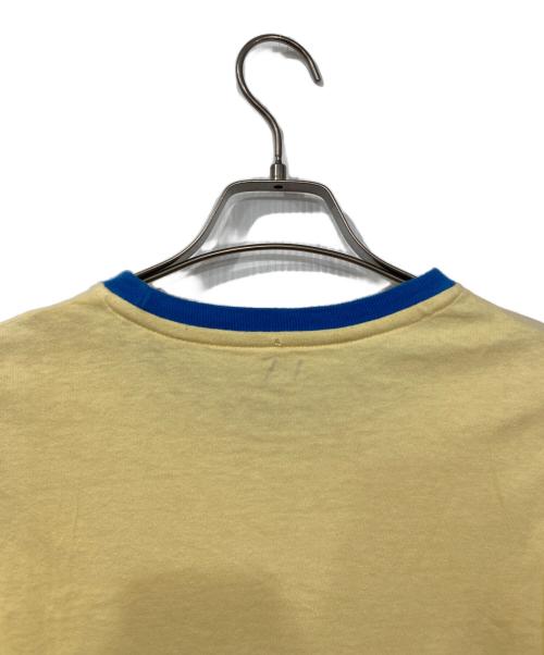 ARMANI EXCHANGE（アルマーニ エクスチェンジ）ARMANI EXCHANGE (アルマーニ エクスチェンジ) リンガーTシャツ イエロー×ブルー サイズ:XSの古着・服飾アイテム