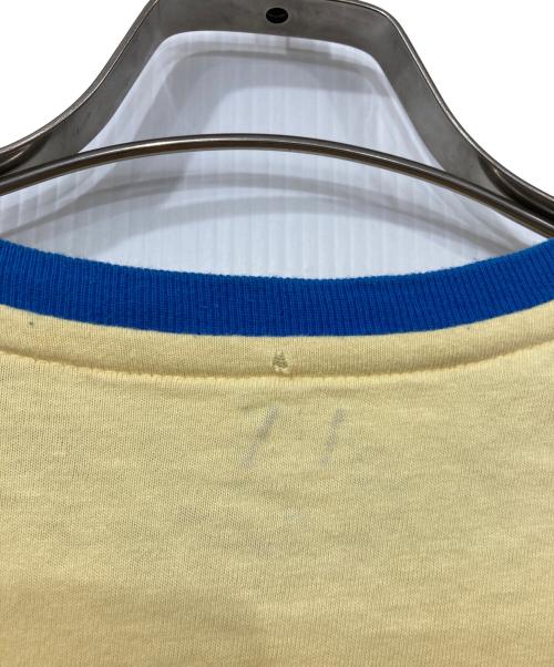 ARMANI EXCHANGE（アルマーニ エクスチェンジ）ARMANI EXCHANGE (アルマーニ エクスチェンジ) リンガーTシャツ イエロー×ブルー サイズ:XSの古着・服飾アイテム