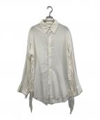 BED J.W. FORDベッドフォード）の古着「20SS Ribbon Shirt」｜ホワイト